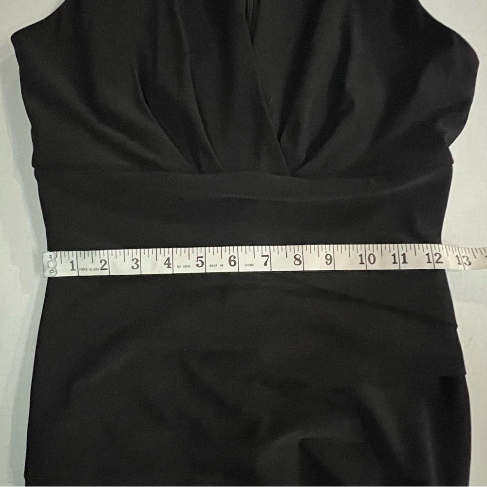 White House Black Market Mock Neck Black Instantly Slimming Dress Size 2 - Picture 10 of 10